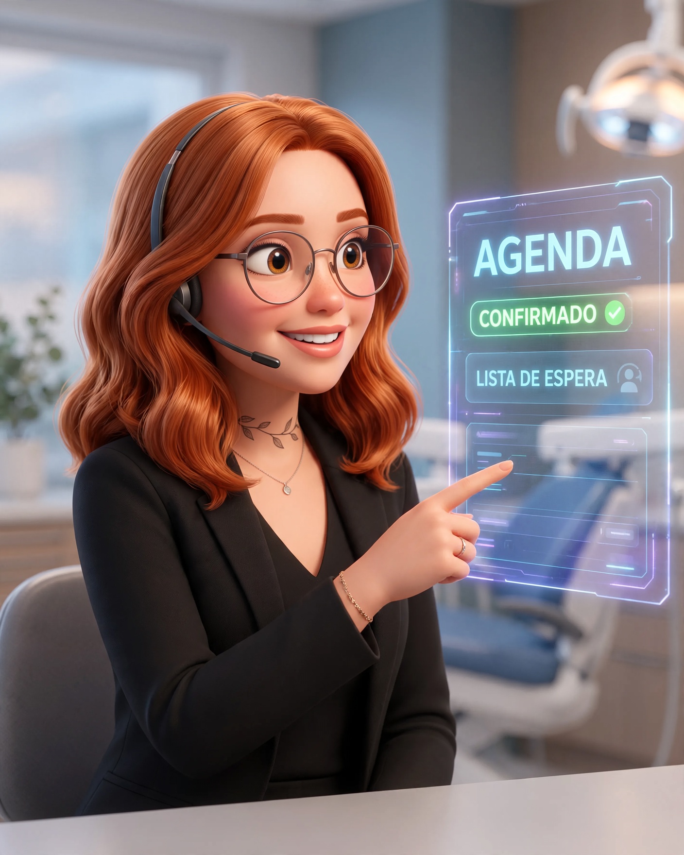 E a agenda confirmada, com lista de espera de prontidão